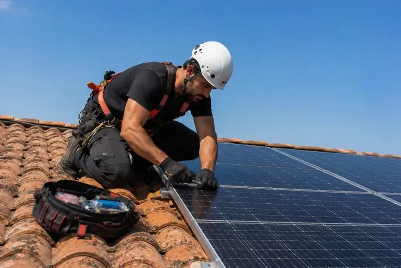 Maintenance et monitoring de panneaux solaires à la Breille-les-Pins