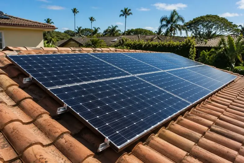 Installation de panneaux solaires à la Breille-les-Pins
